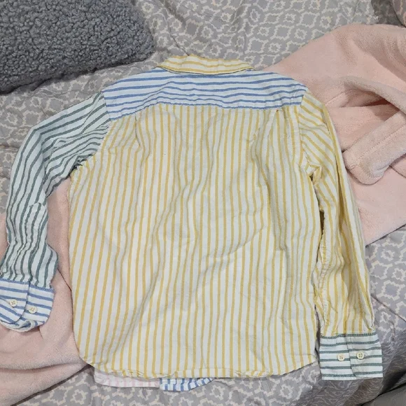 Rowing Blazer × Target Multicolor Striped Kids Shirt Size S (6/7) - Picture 4 of 5